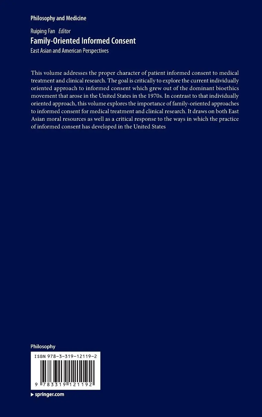 Rückseite: 9783319121192 | Family-Oriented Informed Consent | Ruiping Fan | Buch | xii | Englisch