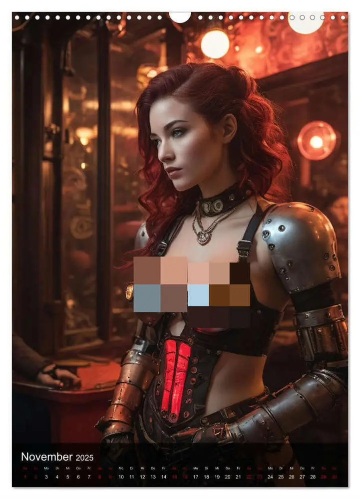 Bild: 9783383791192 | Steampunk - Stadtleben - Rotlichtviertel (Wandkalender 2025 DIN A3...