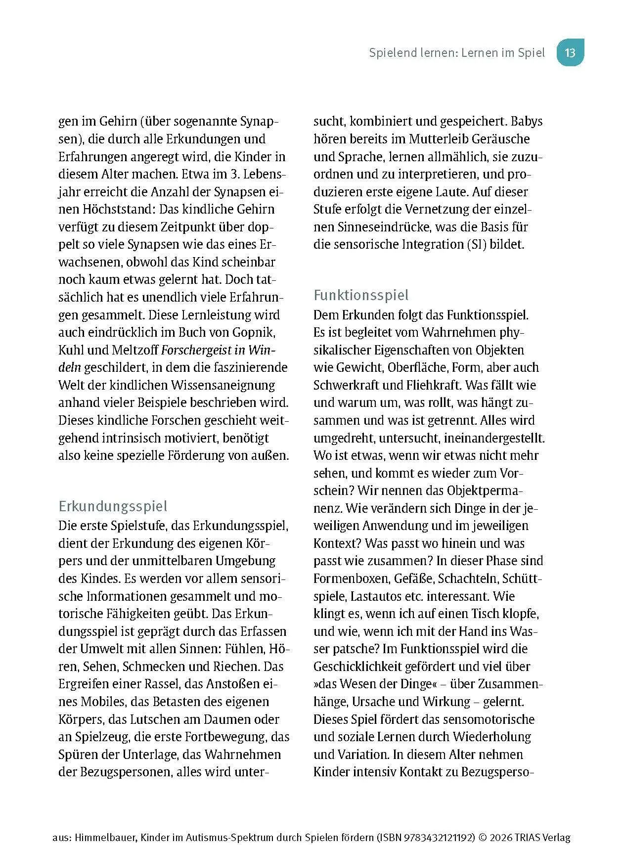 Bild: 9783432121192 | Kinder im Autismus-Spektrum durch Spielen fördern | Himmelbauer | Buch