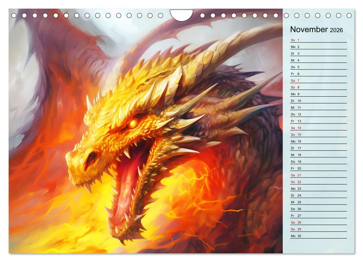 Bild: 9783457351192 | Drachen-Jahr - Kalenderplaner im Stile des chinesischen...