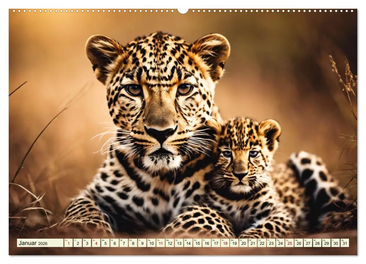 Bild: 9783457421192 | Gefleckte Jäger (hochwertiger Premium Wandkalender 2026 DIN A2...