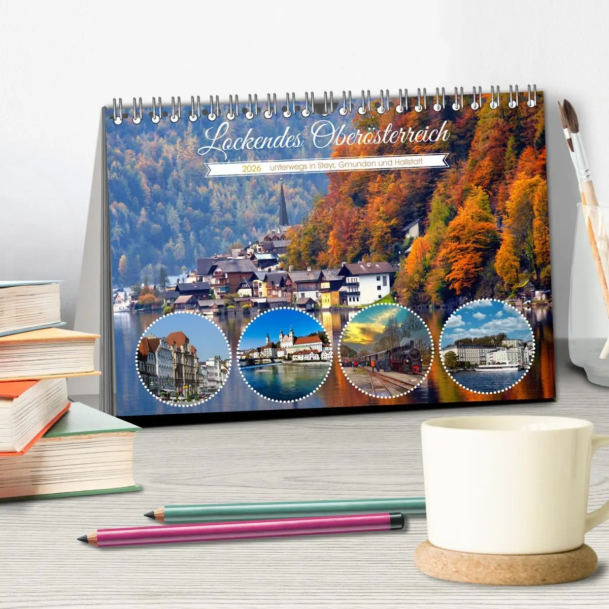 Bild: 9783457591192 | Lockendes Oberösterreich (Tischkalender 2026 DIN A5 quer), CALVENDO...