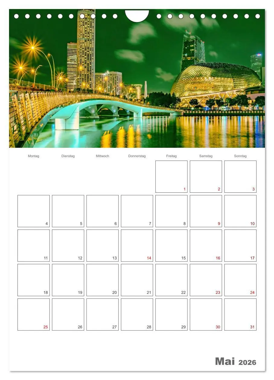 Bild: 9783516371192 | Unterwegs in Singapur (Wandkalender 2026 DIN A4 hoch), CALVENDO...