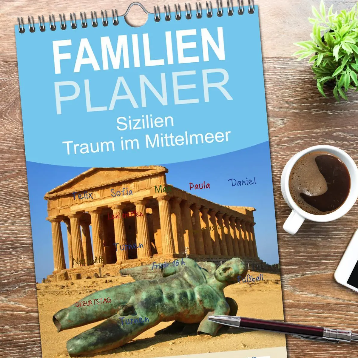 Bild: 9783516511192 | Familienplaner 2026 - Sizilien - Traum im Mittelmeer mit 5 Spalten...
