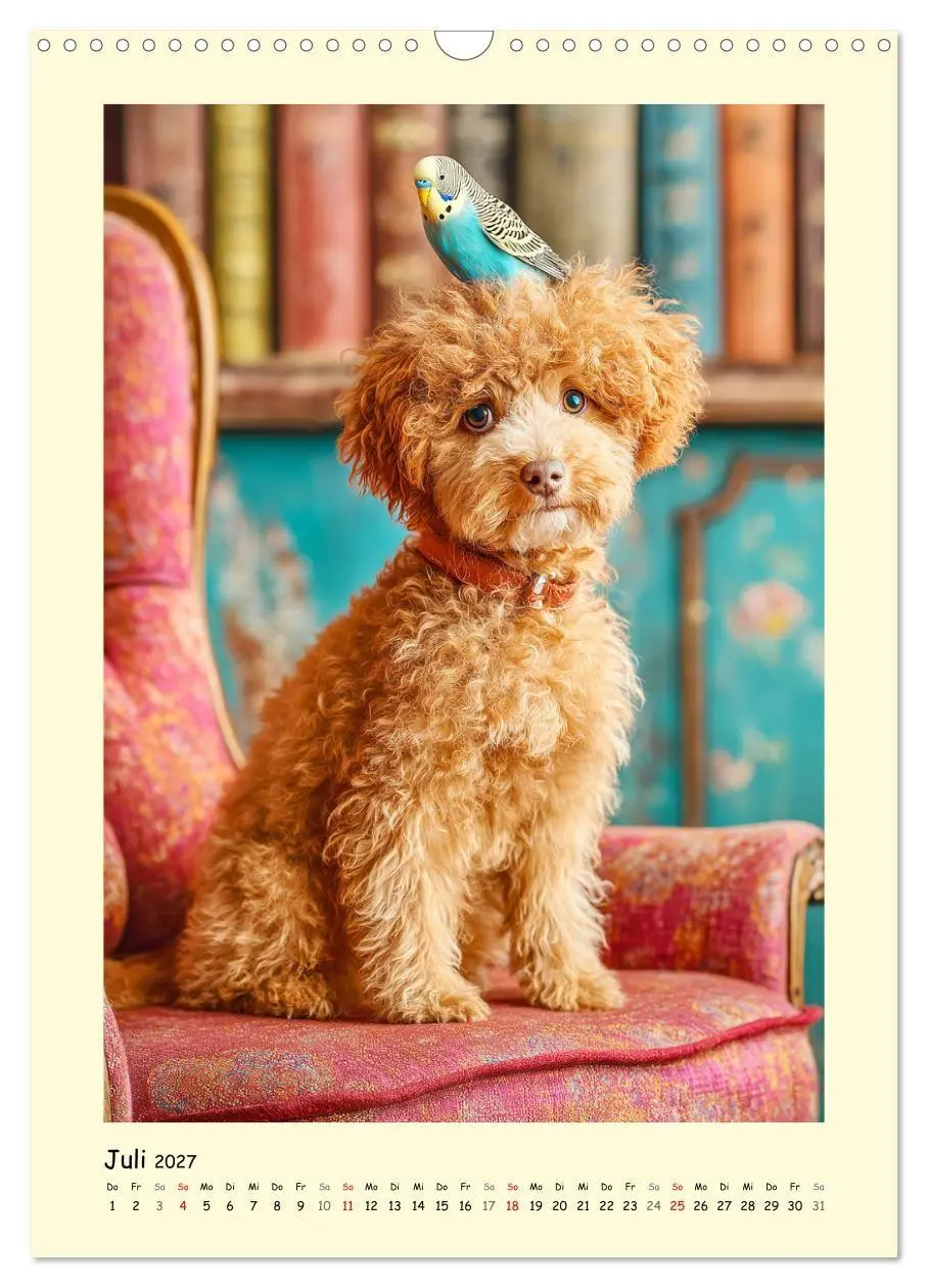 Bild: 9783516751192 | Pudelzauber. Flauschige Hunde für Herz und Seele (Wandkalender 2027...