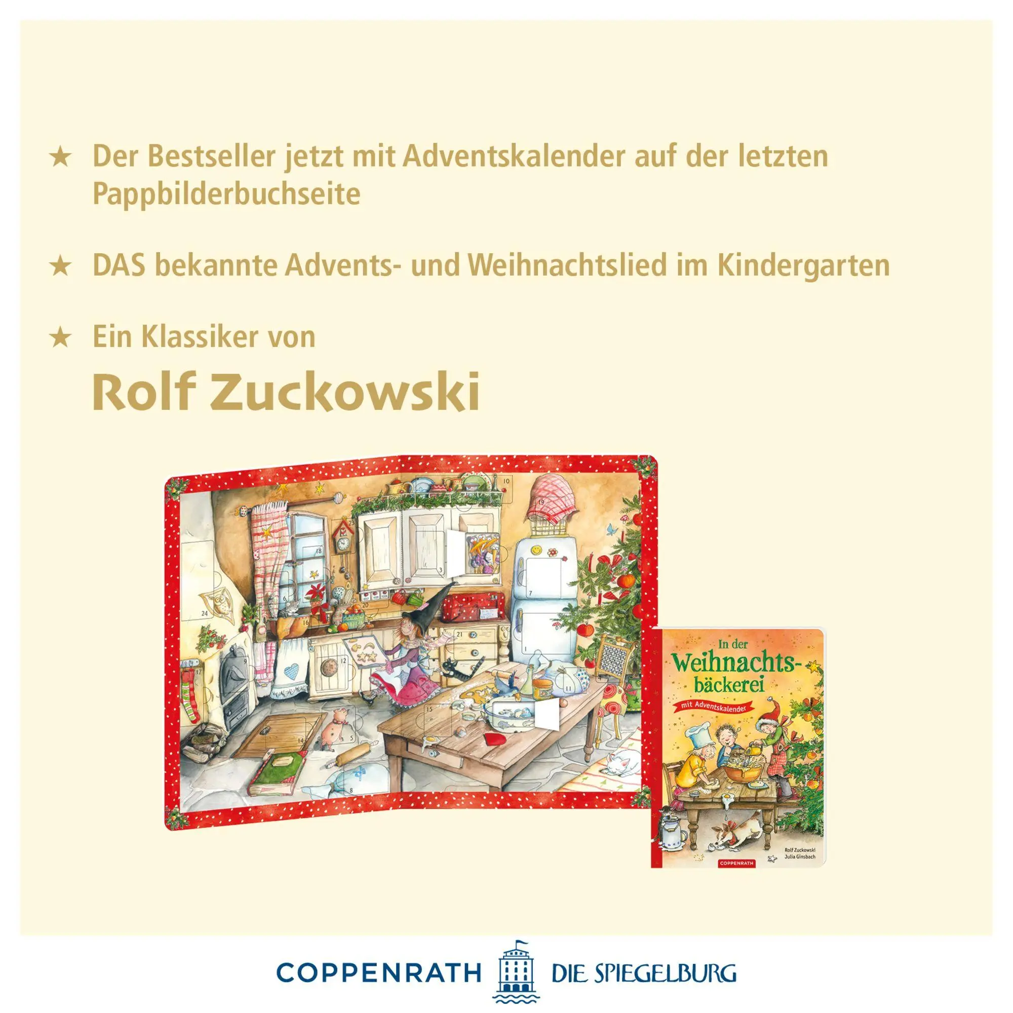 Bild: 9783649651192 | In der Weihnachtsbäckerei | Buch mit Adventskalender | Rolf Zuckowski