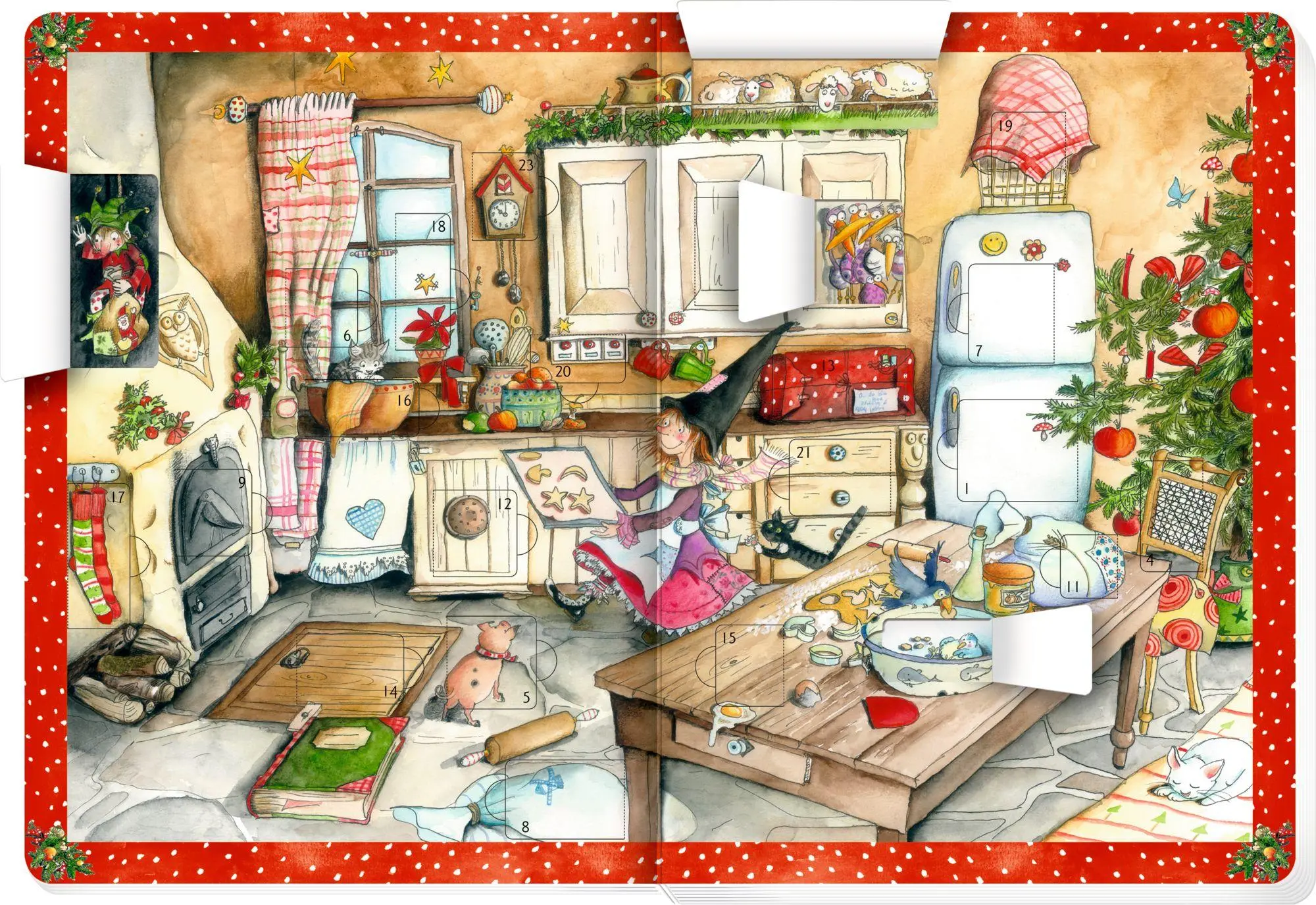 Bild: 9783649651192 | In der Weihnachtsbäckerei | Buch mit Adventskalender | Rolf Zuckowski