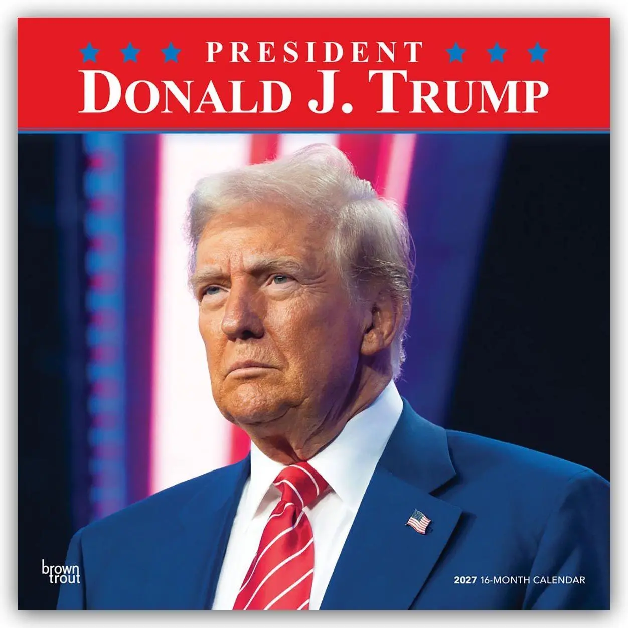 Cover: 9798330711192 | President Donald J. Trump 2027 12 X 24 Inch (Hanging) Monthly...