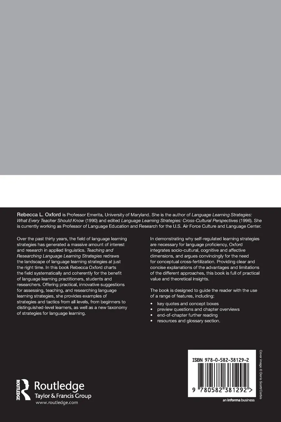 Rückseite: 9780582381292 | Teaching &amp; Researching | Language Learning Strategies | Oxford | Buch