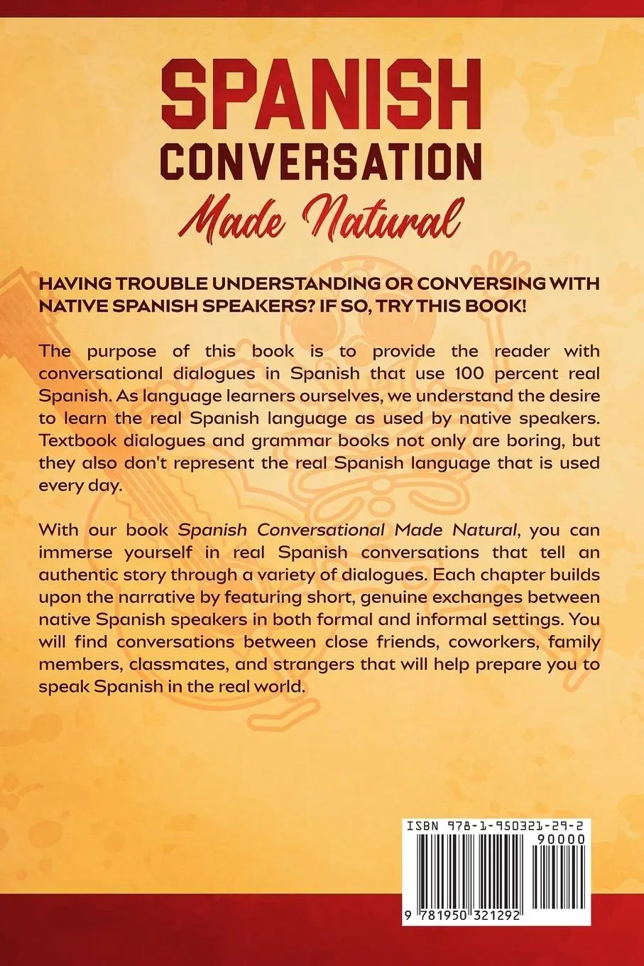 Rückseite: 9781950321292 | Spanish Conversation Made Natural | Language Guru | Taschenbuch | 2020