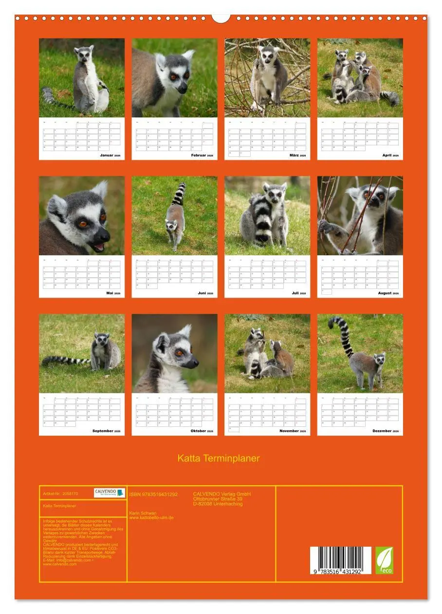 Bild: 9783516431292 | Katta Terminplaner (hochwertiger Premium Wandkalender 2026 DIN A2...