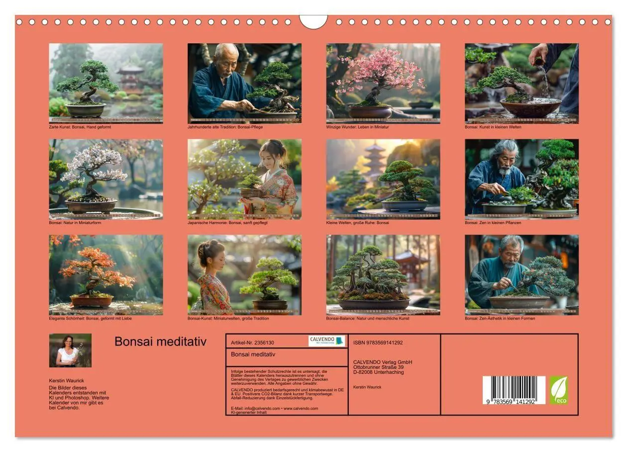 Bild: 9783569141292 | Bonsai meditativ (Wandkalender 2027 DIN A3 quer), CALVENDO...