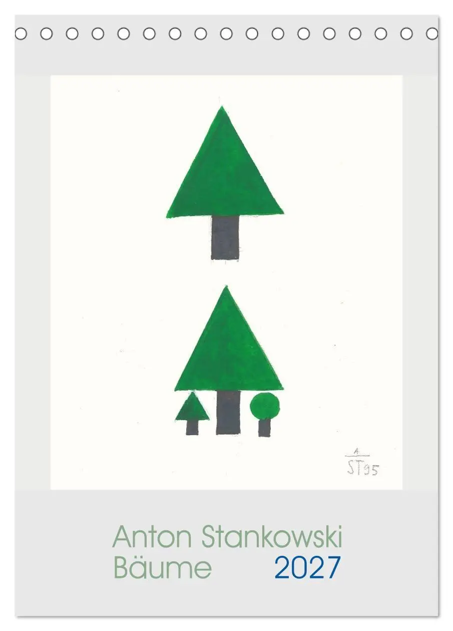 Cover: 9783594271292 | Anton Stankowski. Bäume (Tischkalender 2027 DIN A5 hoch), CALVENDO...