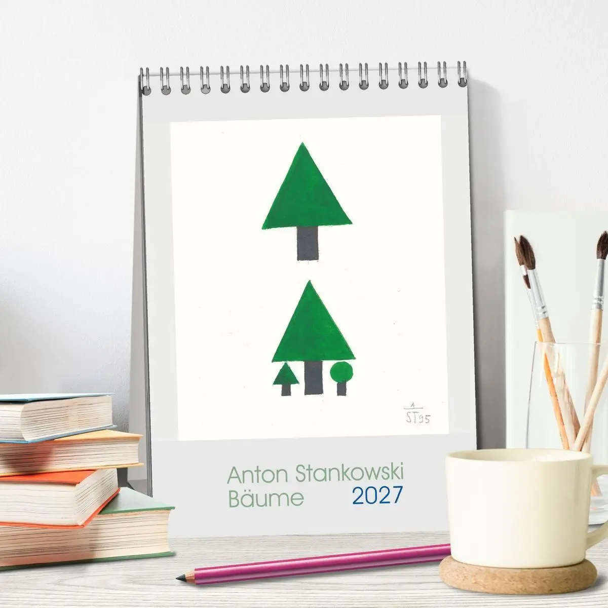 Bild: 9783594271292 | Anton Stankowski. Bäume (Tischkalender 2027 DIN A5 hoch), CALVENDO...