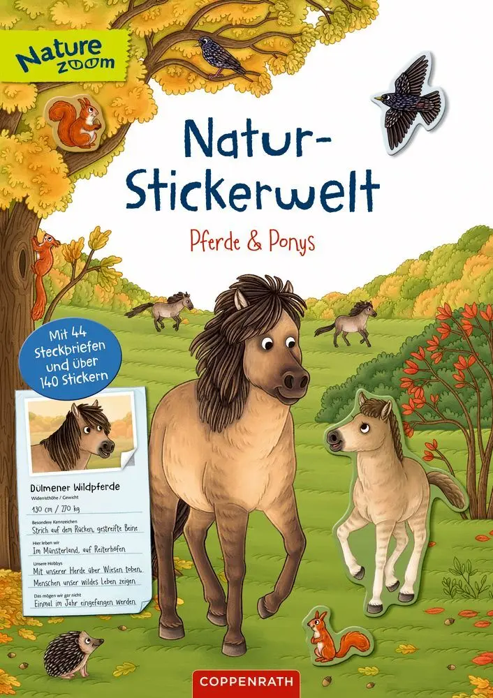 Bild: 9783649641292 | Natur-Stickerwelt - Pferde und Ponys | Ruby Warnecke | Taschenbuch