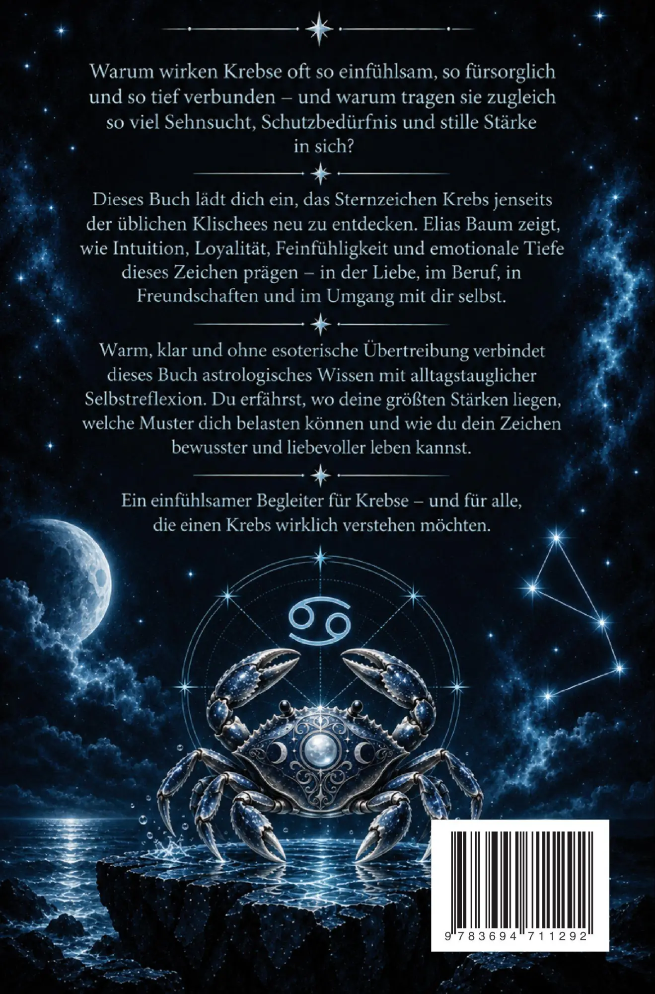 Rückseite: 9783694711292 | Mein Sternzeichen: Krebs | Elias Baum | Taschenbuch | 200 S. | Deutsch