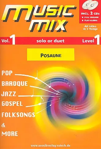 Cover: 9990051741292 | Music Mix vol.1 (+2 CD's) Posaune in C Bassschlüssel