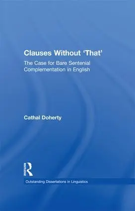 Cover: 9781138991392 | Clauses Without 'That' | Cathal Doherty | Taschenbuch | Englisch