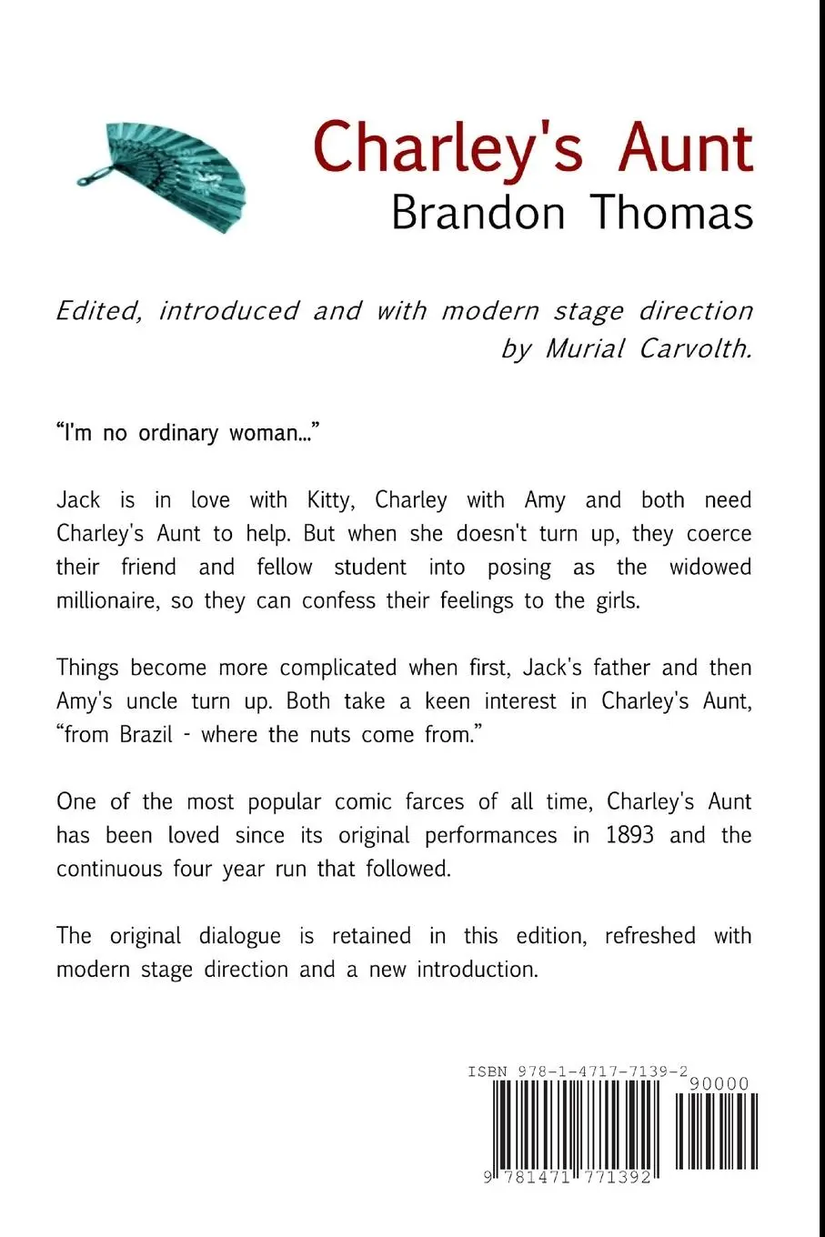 Rückseite: 9781471771392 | Charley's Aunt | Brandon Thomas | Taschenbuch | Englisch | 2013
