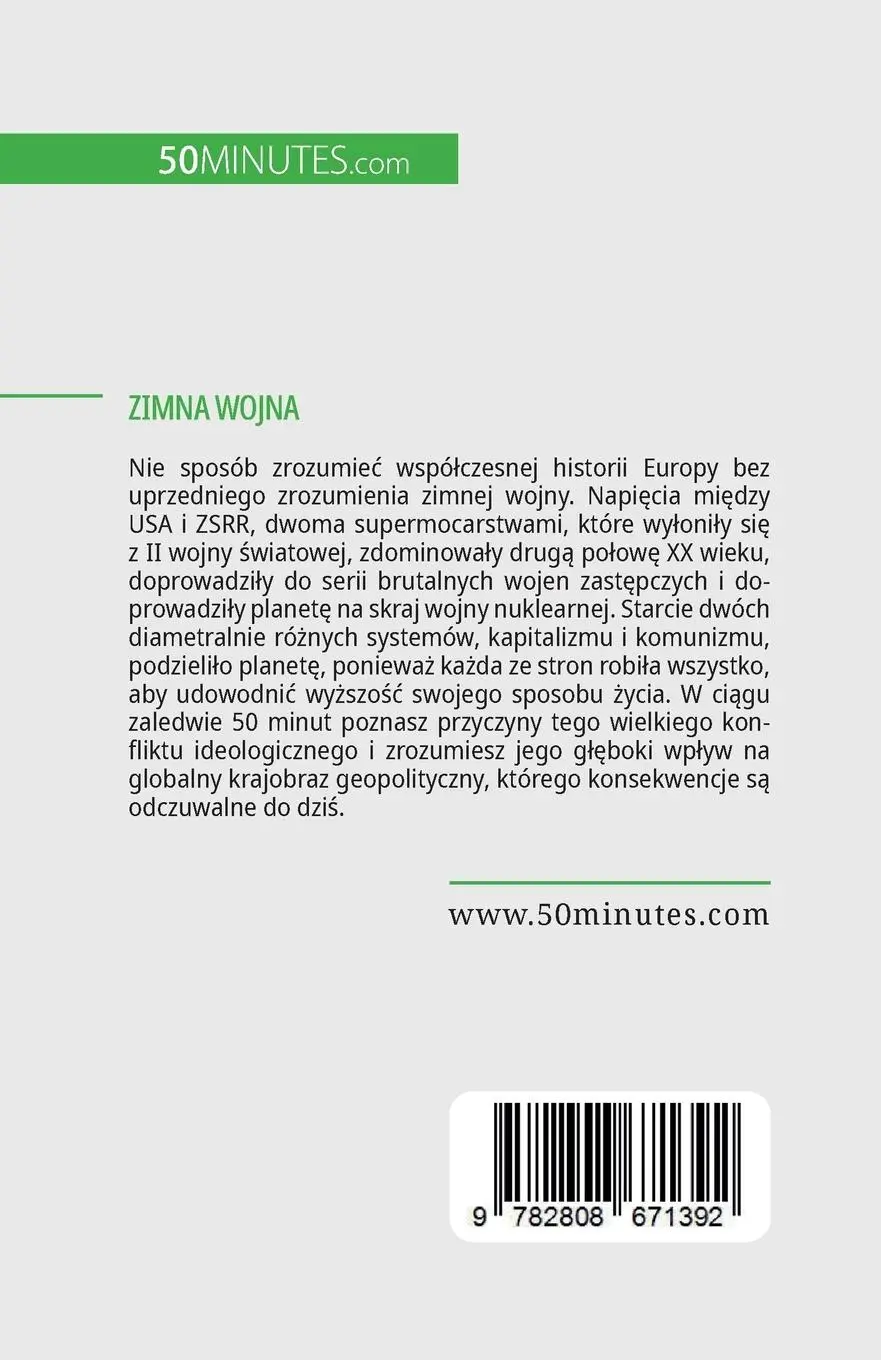 Rückseite: 9782808671392 | Zimna wojna | 45-letnia walka z komunizmem | Xavier de Weirt | Buch
