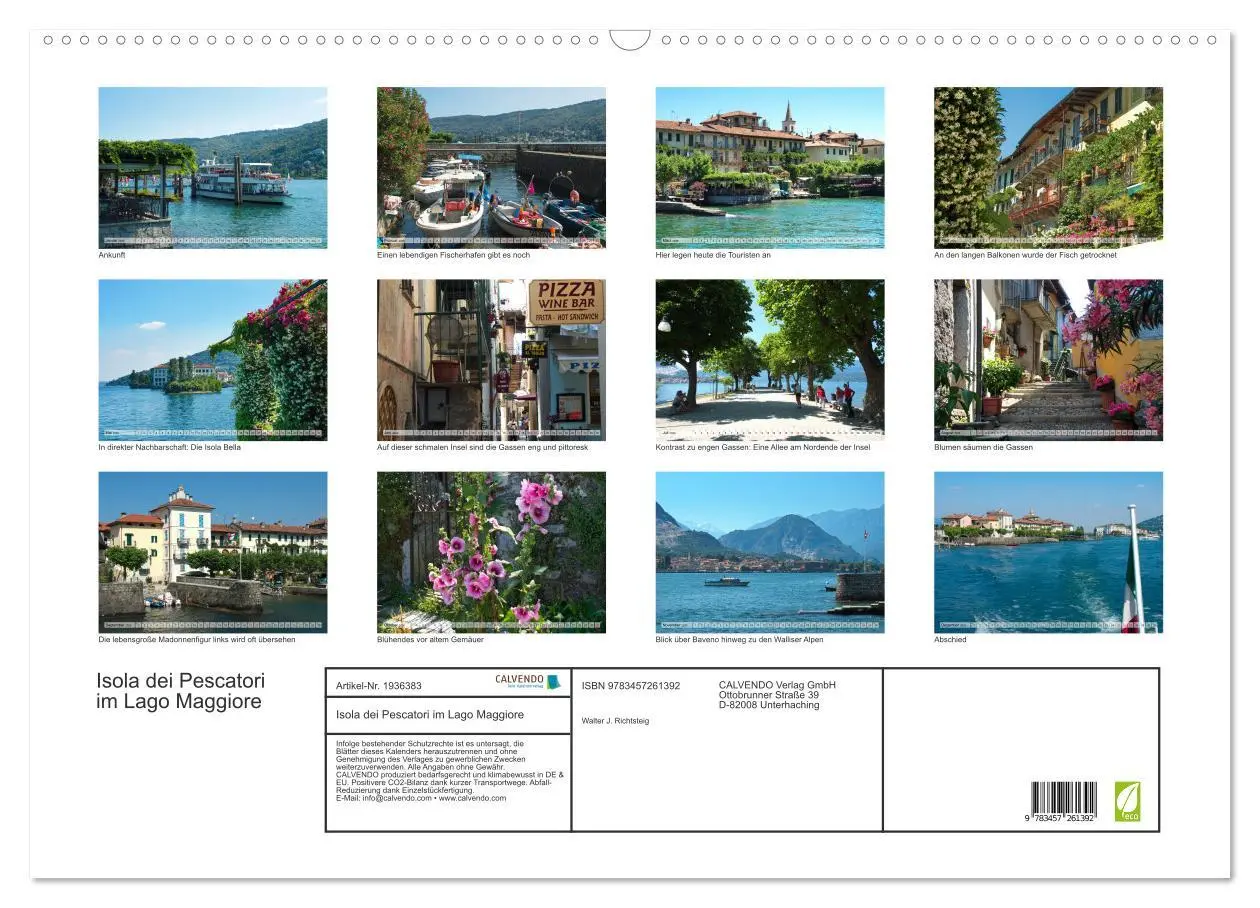 Bild: 9783457261392 | Isola dei Pescatori im Lago Maggiore (Wandkalender 2026 DIN A2...