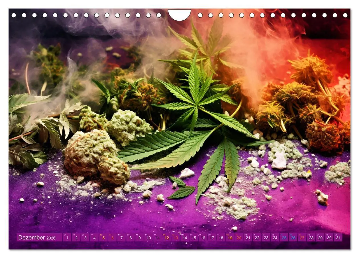 Bild: 9783457331392 | Faszination Cannabis (Wandkalender 2026 DIN A4 quer), CALVENDO...