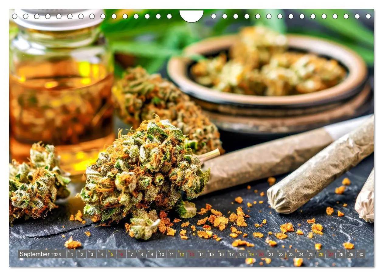 Bild: 9783457331392 | Faszination Cannabis (Wandkalender 2026 DIN A4 quer), CALVENDO...
