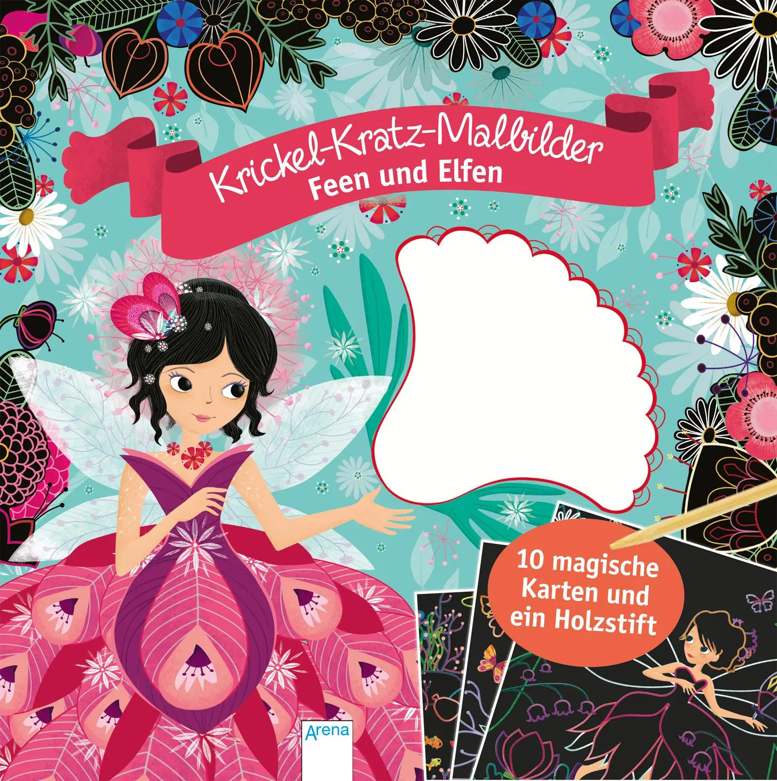 Cover: 9783401711492 | Krickel-Kratz-Malbilder. Feen und Elfen | Sophie Rohrbach | Buch