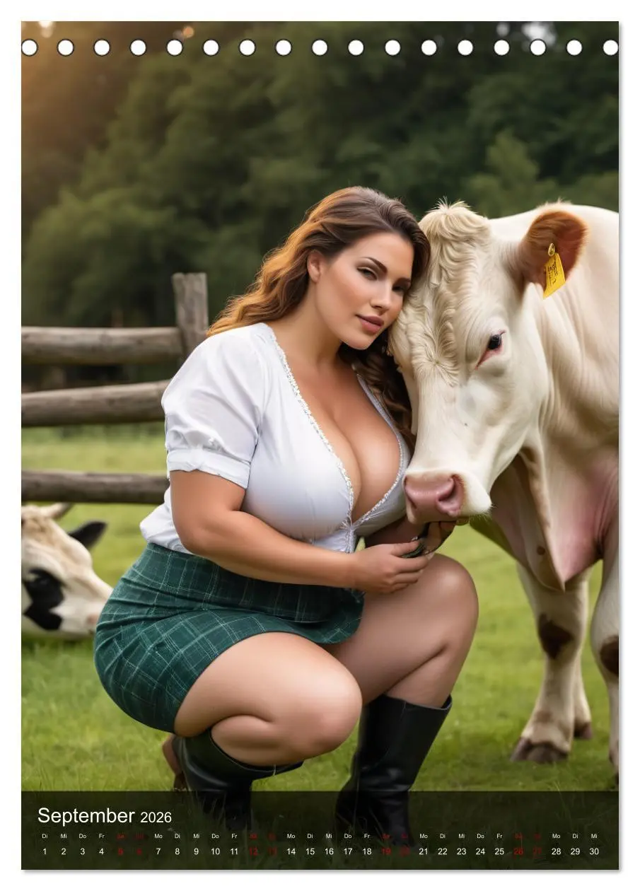 Bild: 9783457251492 | XXL Farm Girls (Tischkalender 2026 DIN A5 hoch), CALVENDO...