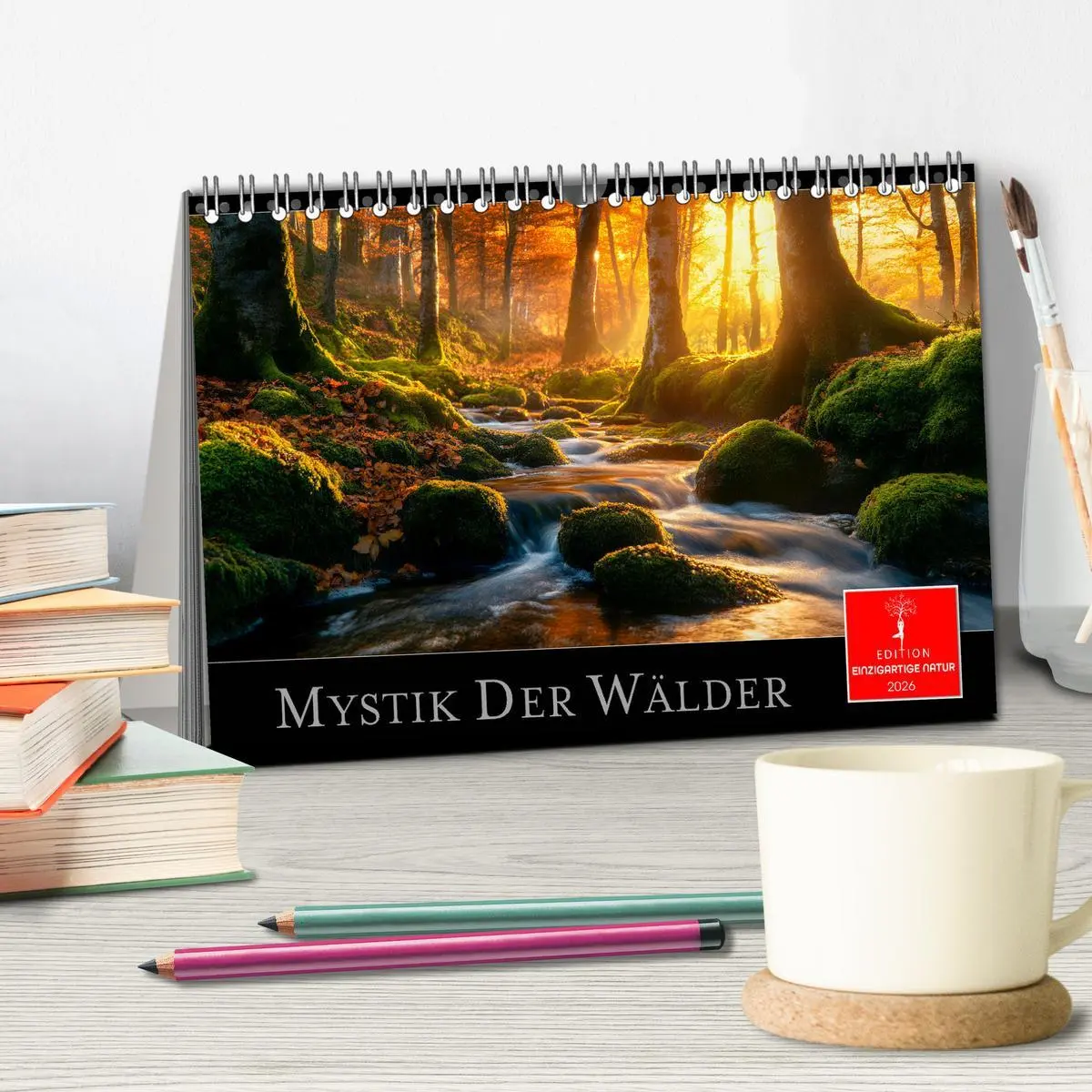 Bild: 9783457321492 | Mystik der Wälder (Tischkalender 2026 DIN A5 quer), CALVENDO...