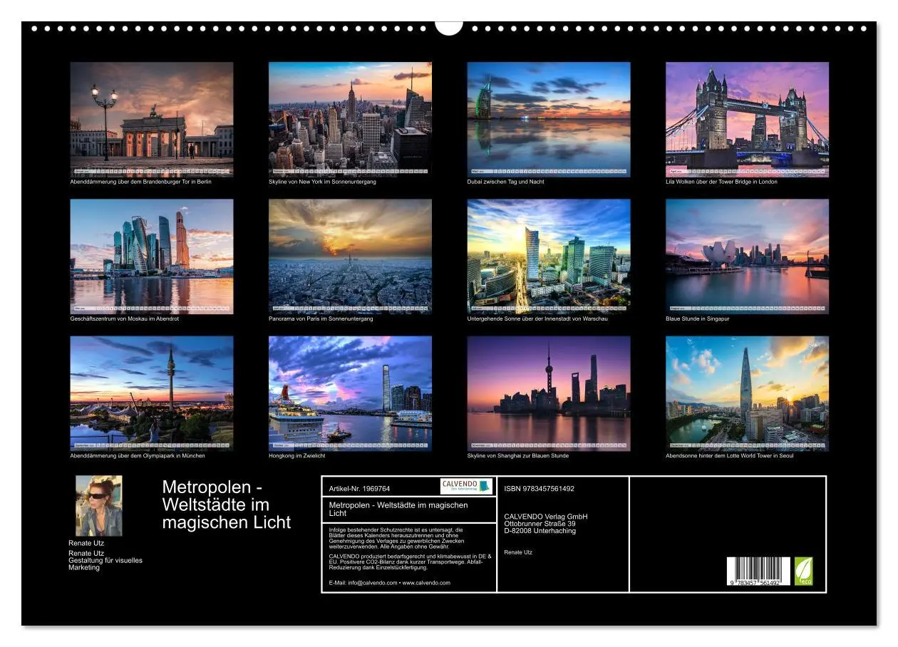 Bild: 9783457561492 | Metropolen - Weltstädte im magischen Licht (Wandkalender 2026 DIN...