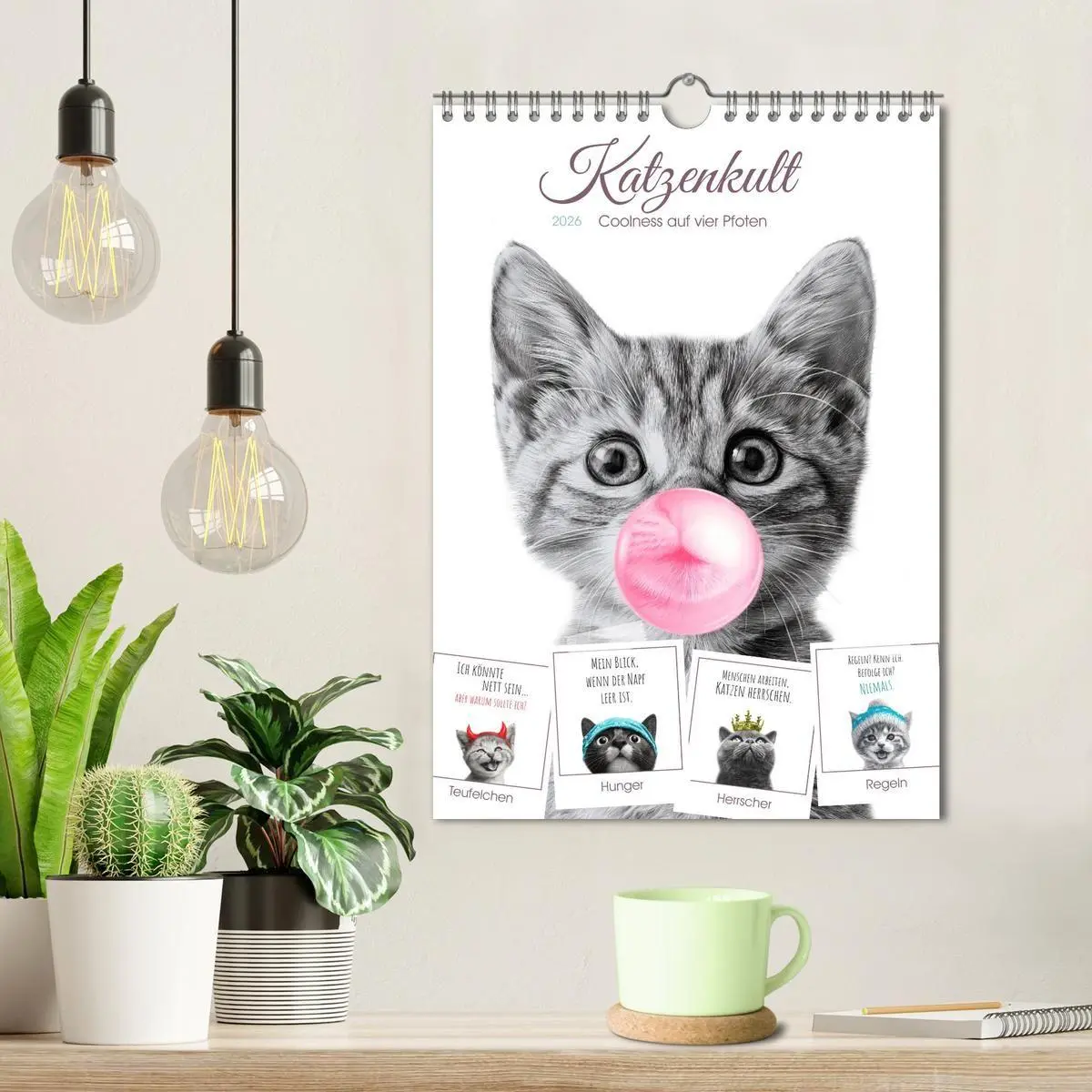 Bild: 9783516721492 | Katzenkult - Coolness auf vier Pfoten (Wandkalender 2026 DIN A4...