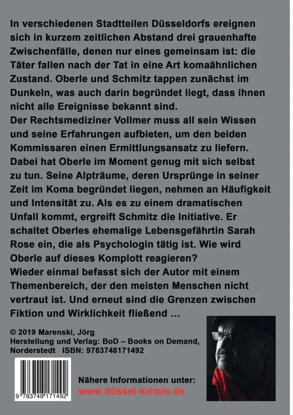 Rückseite: 9783748171492 | Rheindämon | Band 9 der Düssel-Krimis | Jörg Marenski | Taschenbuch