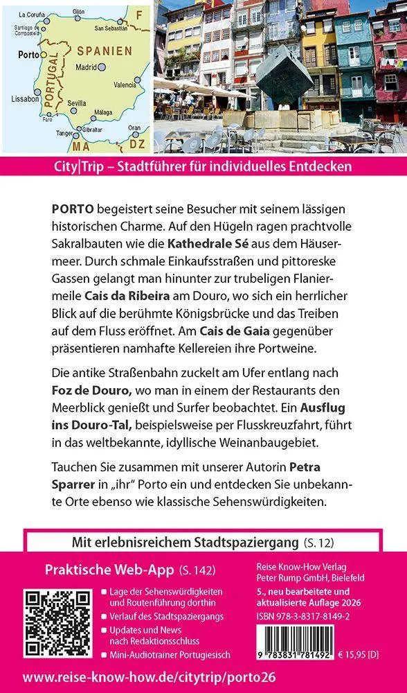 Bild: 9783831781492 | Reise Know-How CityTrip Porto | Petra Sparrer | Taschenbuch | 144 S.