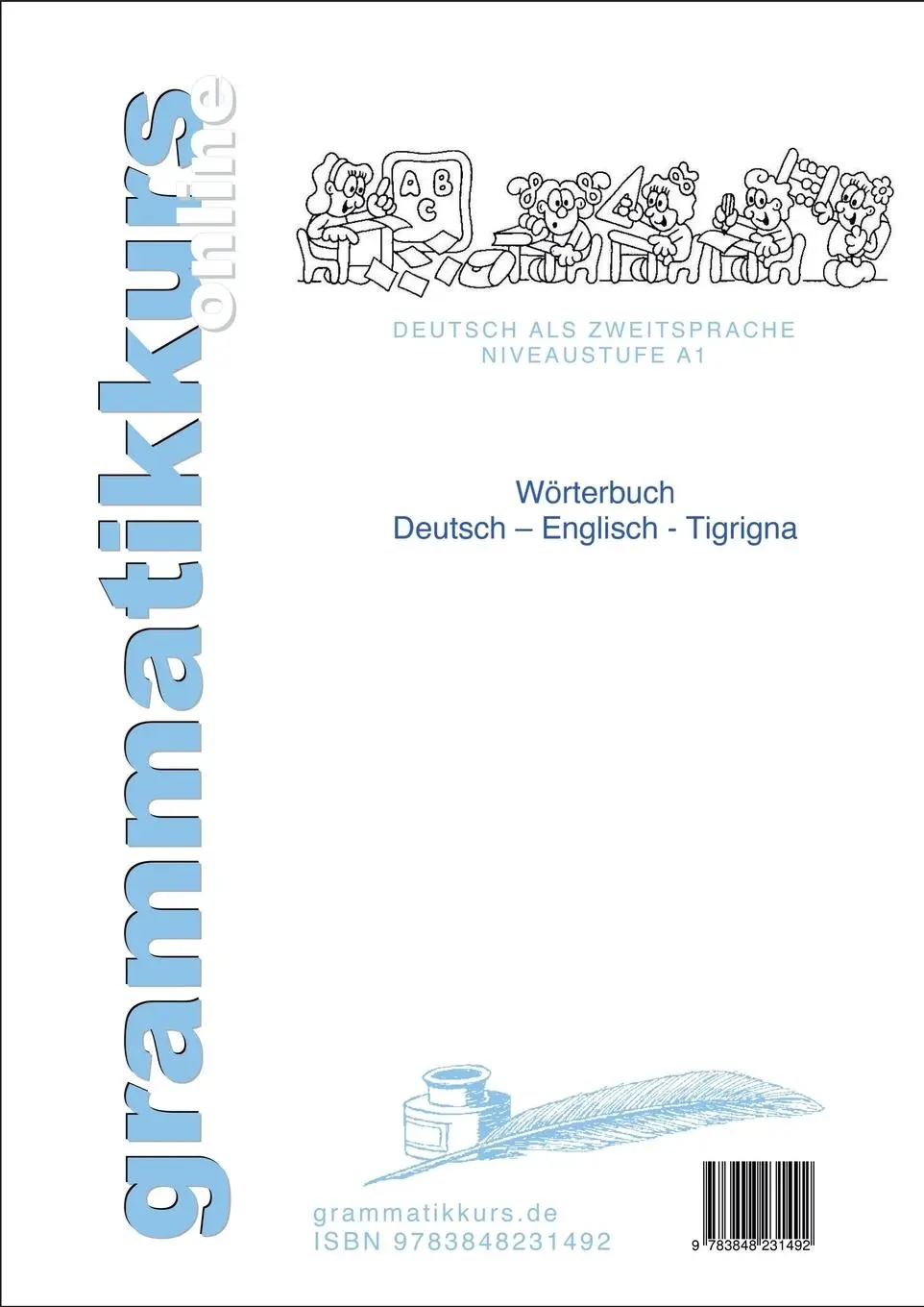 Rückseite: 9783848231492 | Wortschatz Deutsch-Englisch-Tigrigna Niveau A1 | Goitom Beraki (u. a.)
