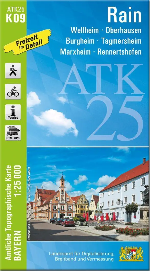Cover: 9783987761492 | ATK25-K09 Rain (Amtliche Topographische Karte 1:25000) | (Land-)Karte