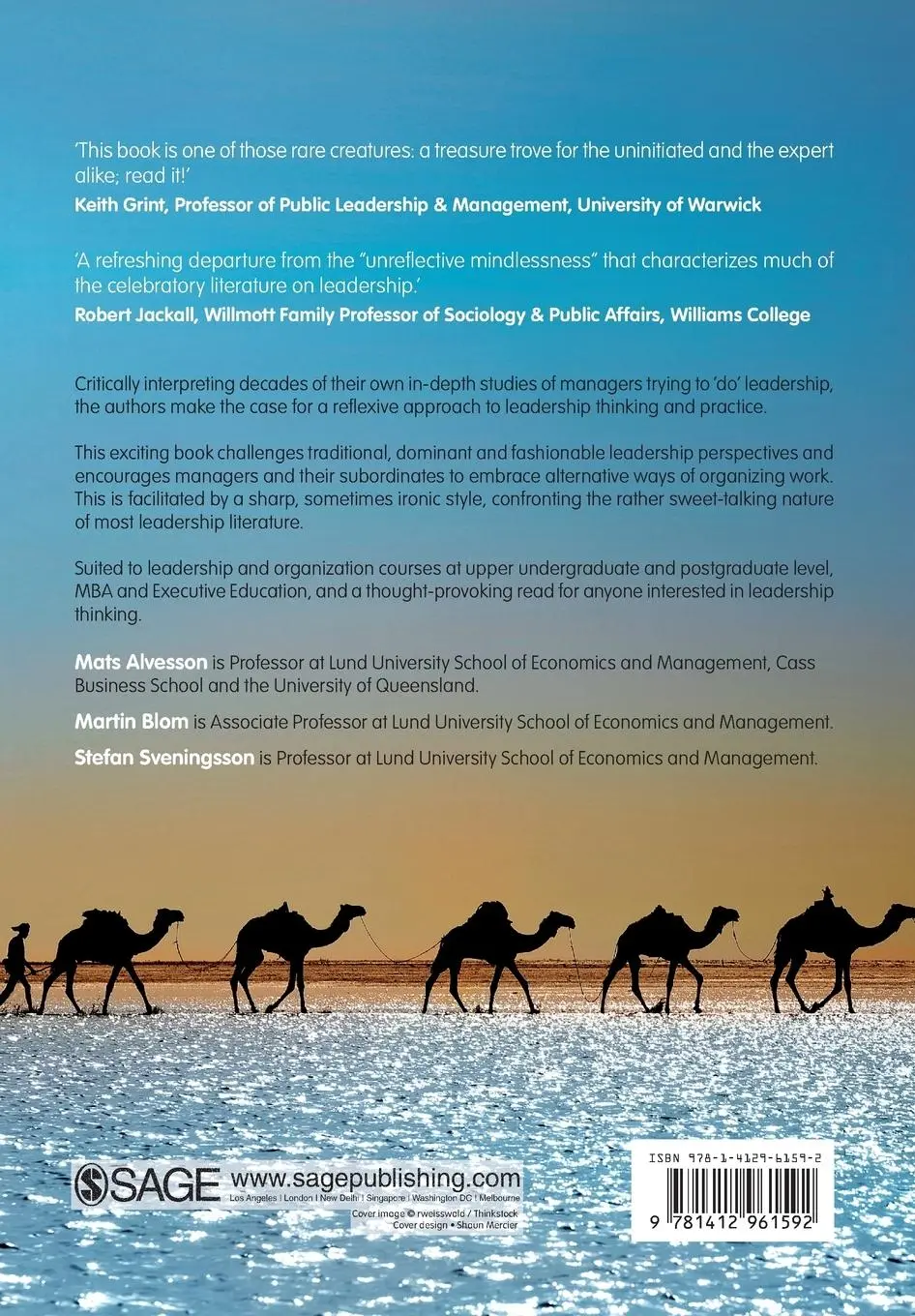 Rückseite: 9781412961592 | Reflexive Leadership | Organising in an imperfect world | Taschenbuch
