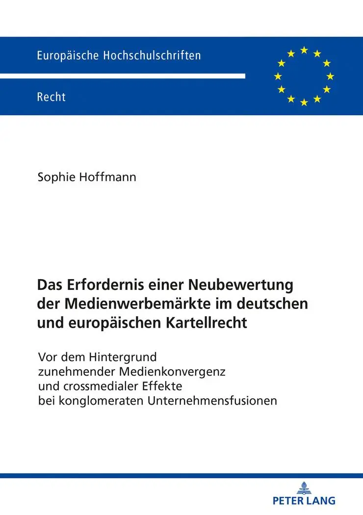 Cover: 9783631791592 | Das Erfordernis einer Neubewertung der Medienwerbemärkte im...