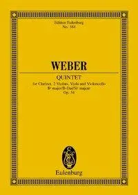 Cover: 9783795761592 | Quintet Bb major op. 34 JV 182-WeV P.11 | Carl Maria von Weber | 1985
