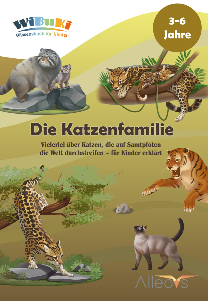 Cover: 9783982251592 | "WiBuKi" Wissensbuch für Kinder: Die Katzenfamilie | Alexikova (u. a.)