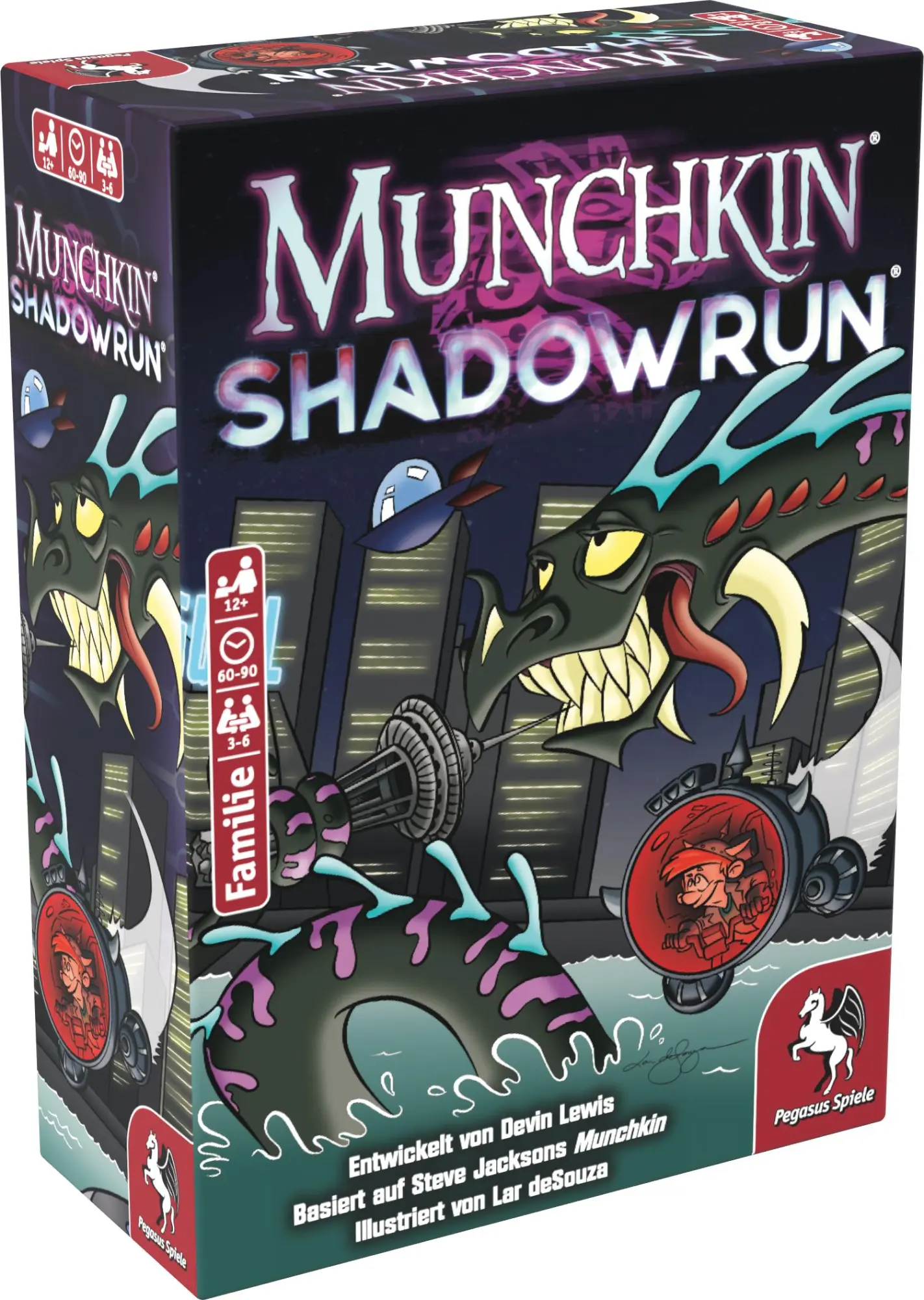 Cover: 4250231741692 | Munchkin Shadowrun | Devin Lewis | Spiel | 17037G | Deutsch | 2025
