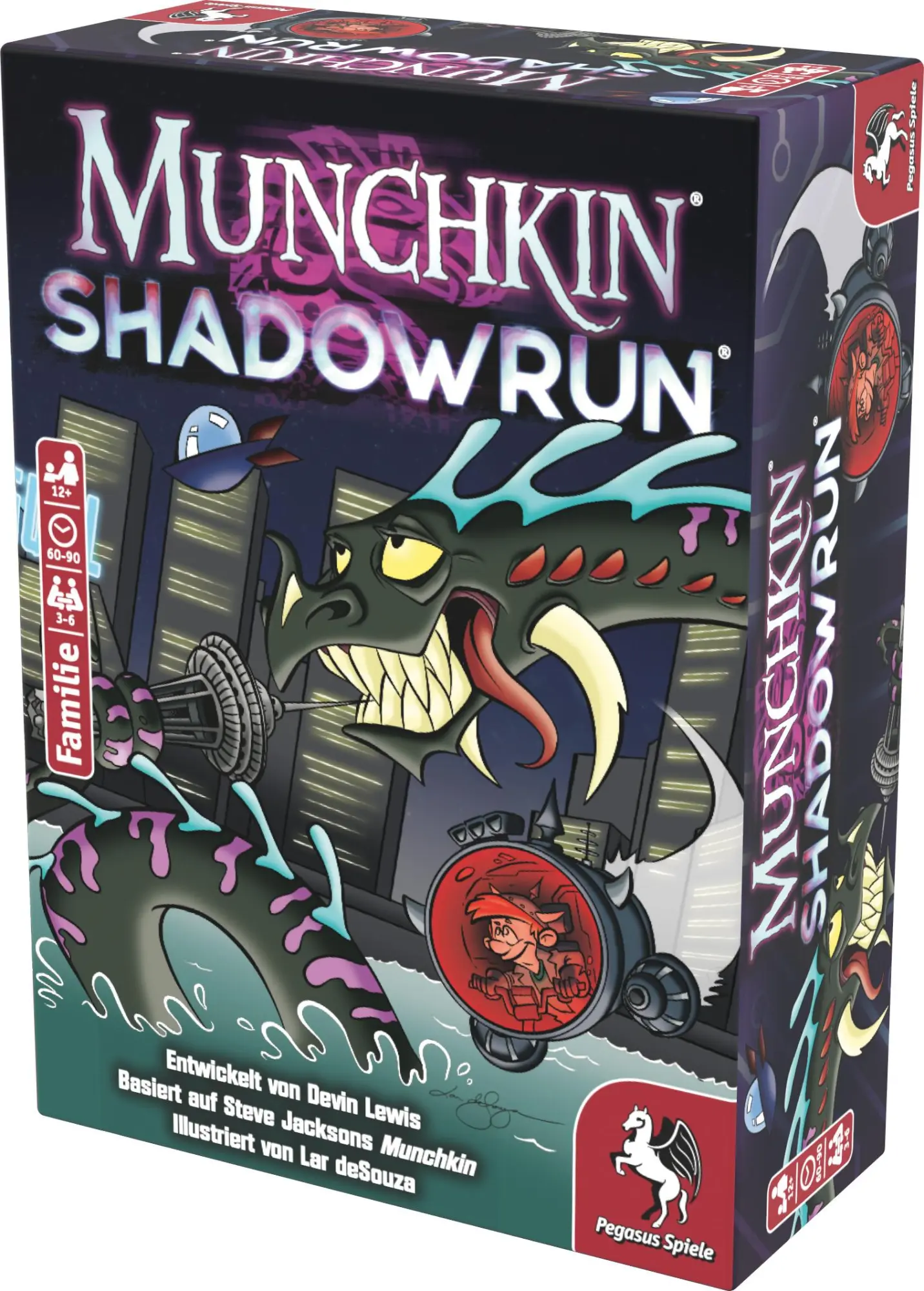 Bild: 4250231741692 | Munchkin Shadowrun | Devin Lewis | Spiel | 17037G | Deutsch | 2025