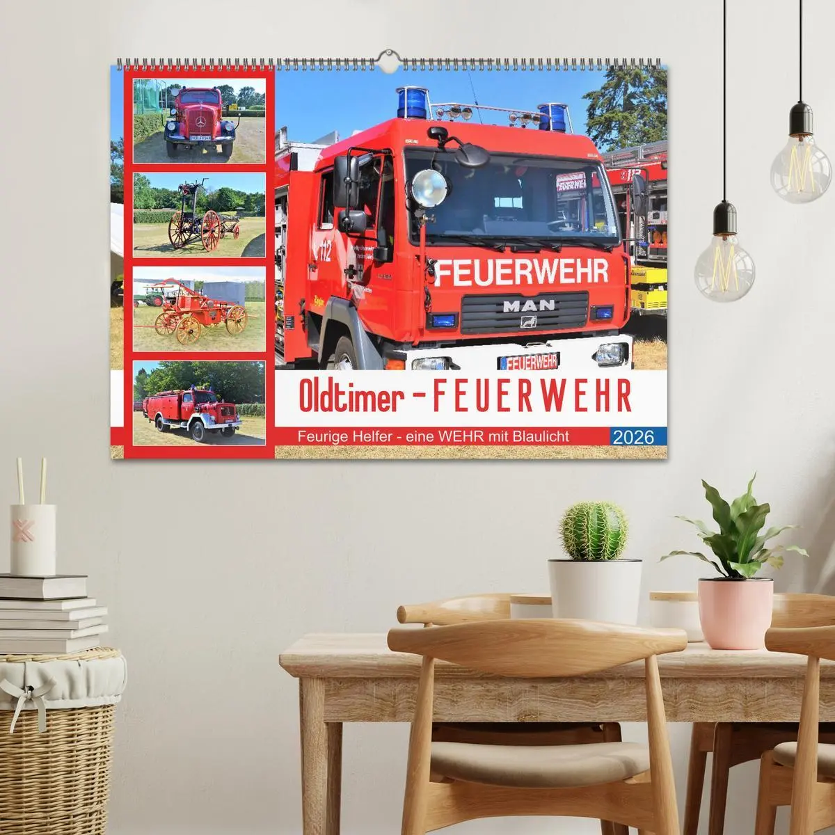 Bild: 9783457781692 | Oldtimer-FEUERWEHR (Wandkalender 2026 DIN A2 quer), CALVENDO...