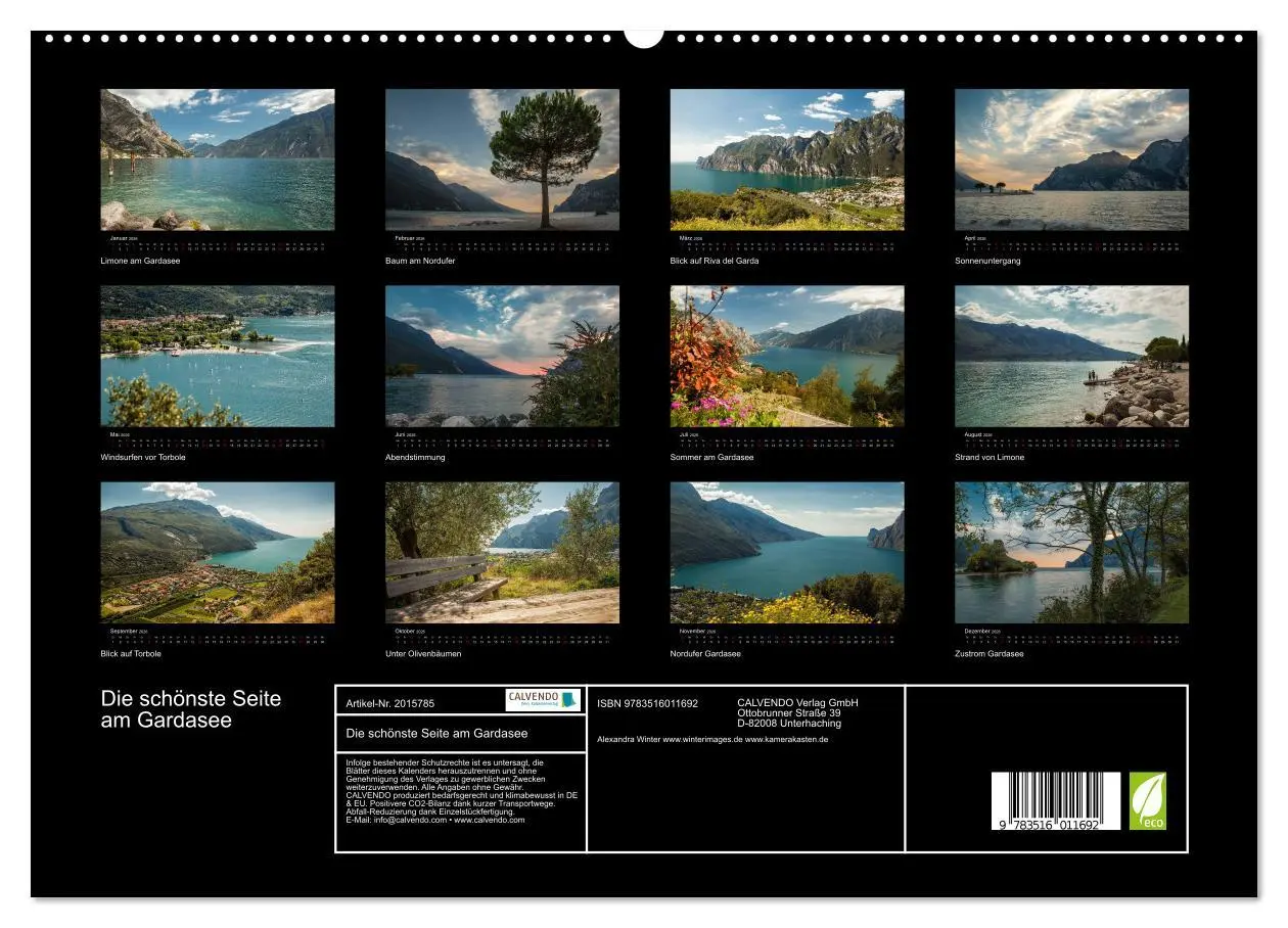 Bild: 9783516011692 | Die schönste Seite am Gardasee (hochwertiger Premium Wandkalender...