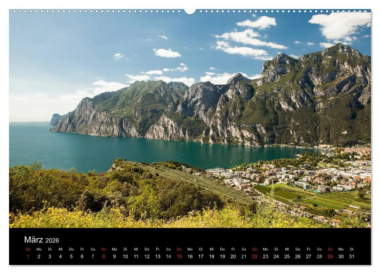 Bild: 9783516011692 | Die schönste Seite am Gardasee (hochwertiger Premium Wandkalender...