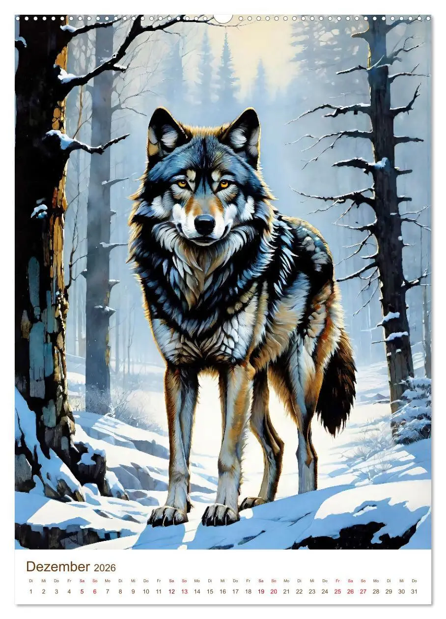 Bild: 9783516321692 | Heimische Wildtiere 2026 (Wandkalender 2026 DIN A2 hoch), CALVENDO...