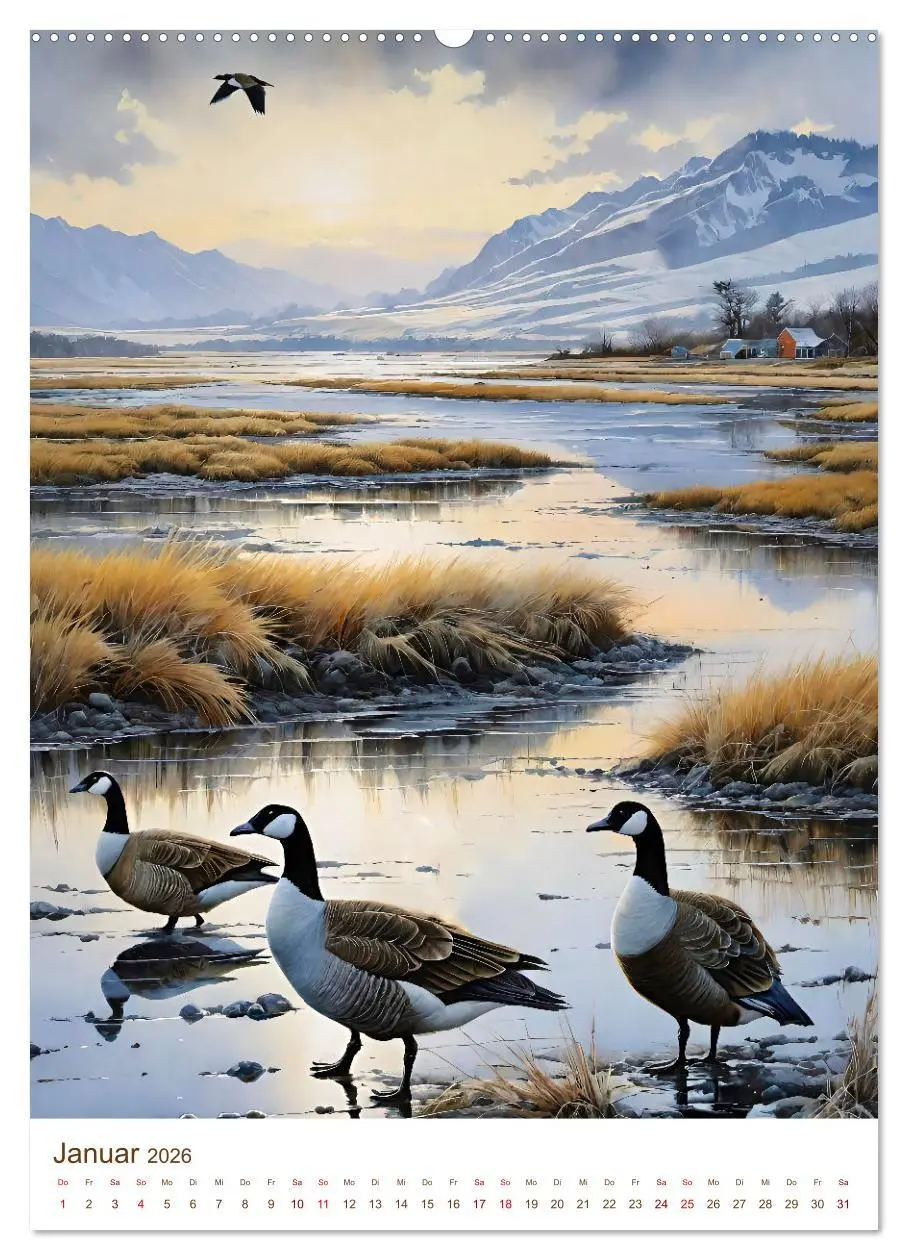 Bild: 9783516321692 | Heimische Wildtiere 2026 (Wandkalender 2026 DIN A2 hoch), CALVENDO...