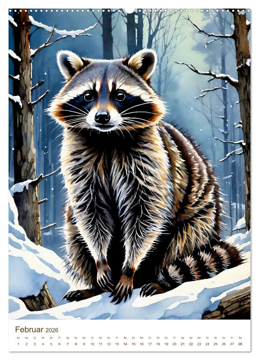 Bild: 9783516321692 | Heimische Wildtiere 2026 (Wandkalender 2026 DIN A2 hoch), CALVENDO...