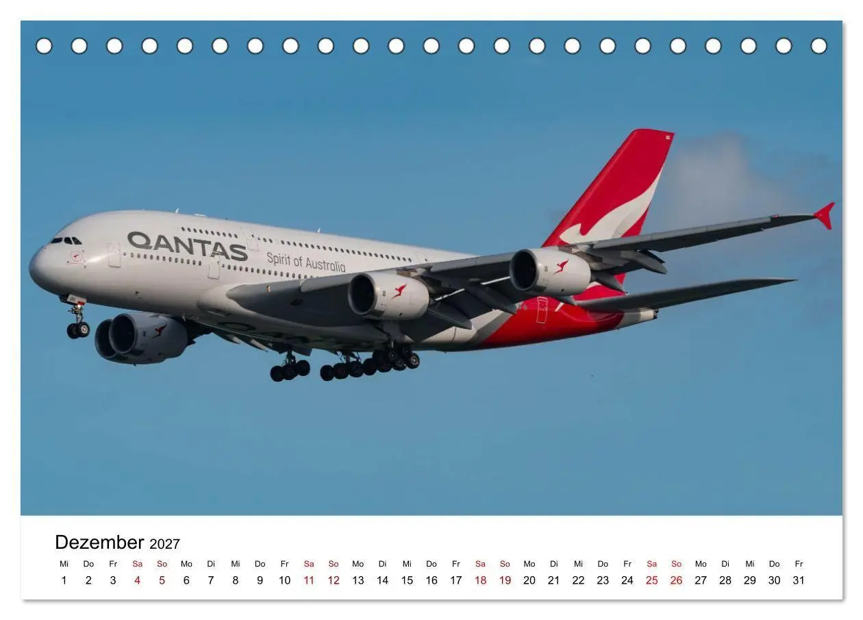 Bild: 9783569031692 | Flugzeuge von Airbus 2027 (Tischkalender 2027 DIN A5 quer),...