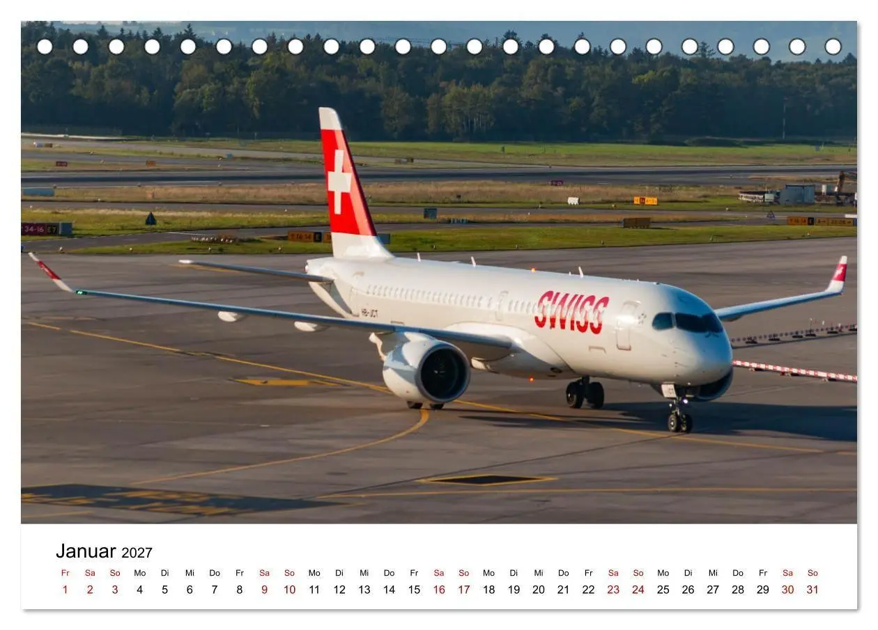 Bild: 9783569031692 | Flugzeuge von Airbus 2027 (Tischkalender 2027 DIN A5 quer),...